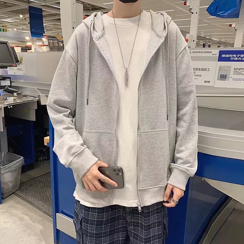 카디건 후디 라이트 그레이