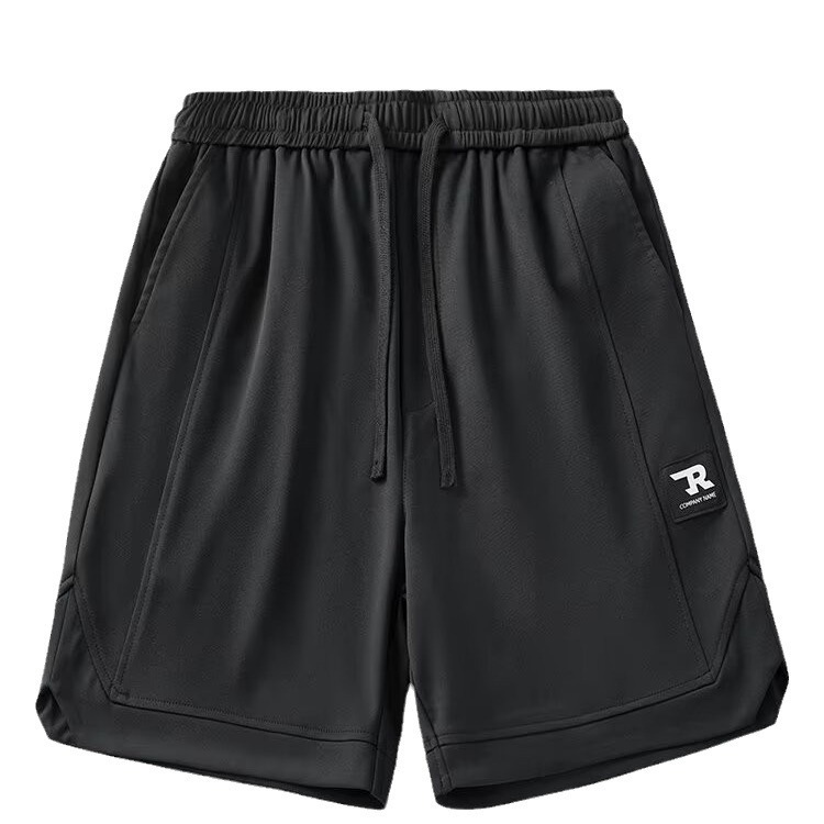 Pantalones cortos deportivos de ropa exterior de verano de la marca de moda estadounidense para hombres sueltos de gran tamaño casual pantalones de cinco puntos rectos transpirables y versátiles