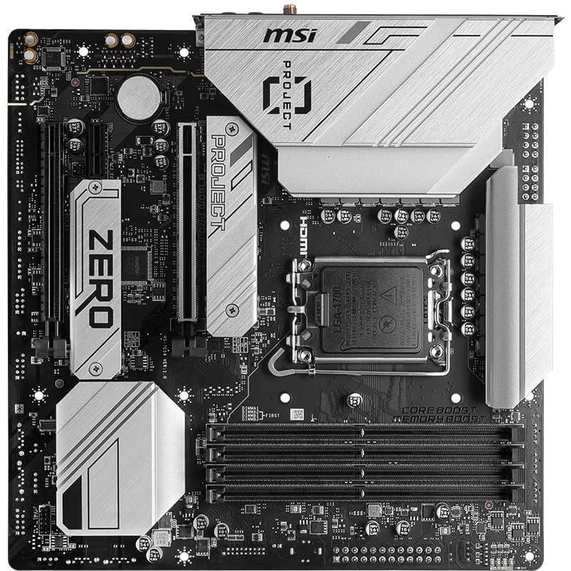 B760M PROJECT ZERO DDR5 Zero WIFI back plug материнская плата поддерживает CPU 14