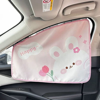 Tulip Bear Car Curtain Car curtains - track-curtain-passenger-tulip-bunny