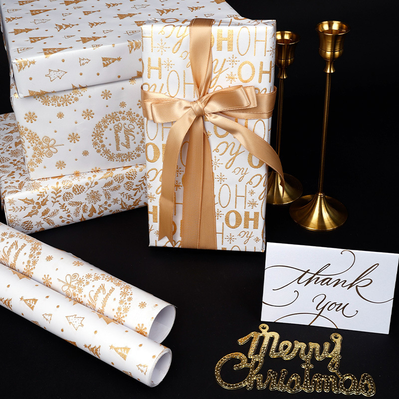 Explosiones transfronterizas de gran tamaño de serie de alta gama de copolímero caja de regalo de Navidad embalaje de papel de papel embalaje de regalo