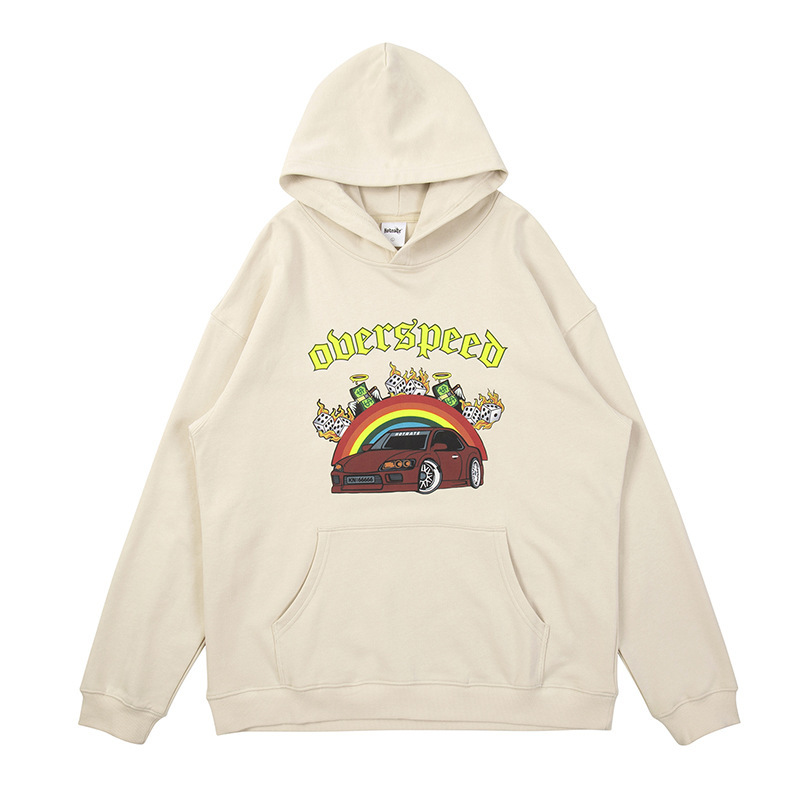 Special offer American high street hooded printed sweater men's and women's same fashion loose casual trendy long sleeve pullover sweater Special offer American high street hooded printed sweater men's and women's same fashion loose casual trendy long sleeve pullover sweater