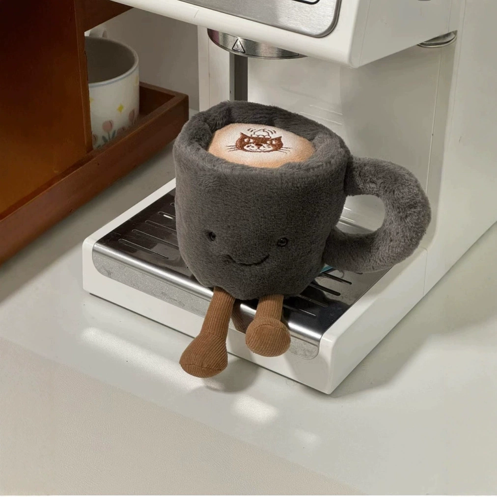 Забавная чашка латте, милая плюшевая игрушка, успокаивающая кукла, подарок, супер мягкий, забавный
