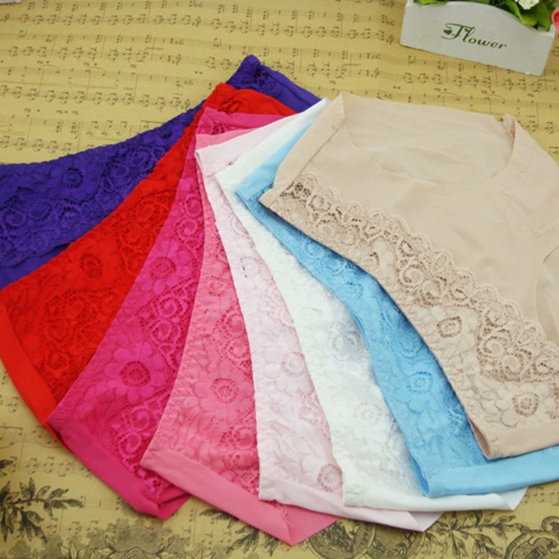 Lace comfortable breathable silk pants, underwear for hips shape correction, mid rise, wholesale