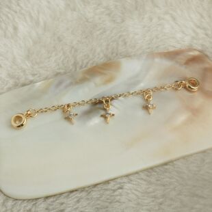14k����ɫ�ʯ�����pȦ� diy�ֹ��Ʒ��� ʮ����朰�ȫ��β�