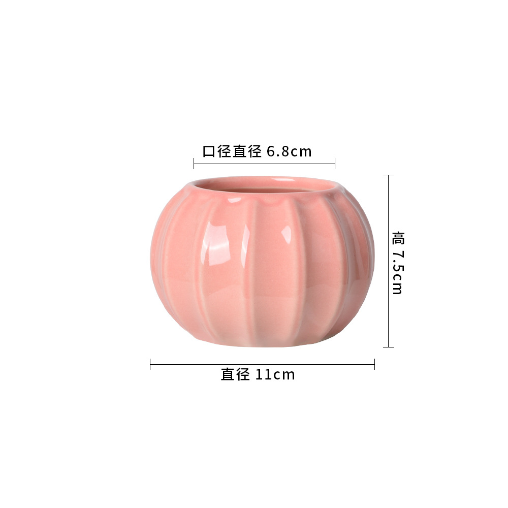 호박 핑크 11*11*7.5cm