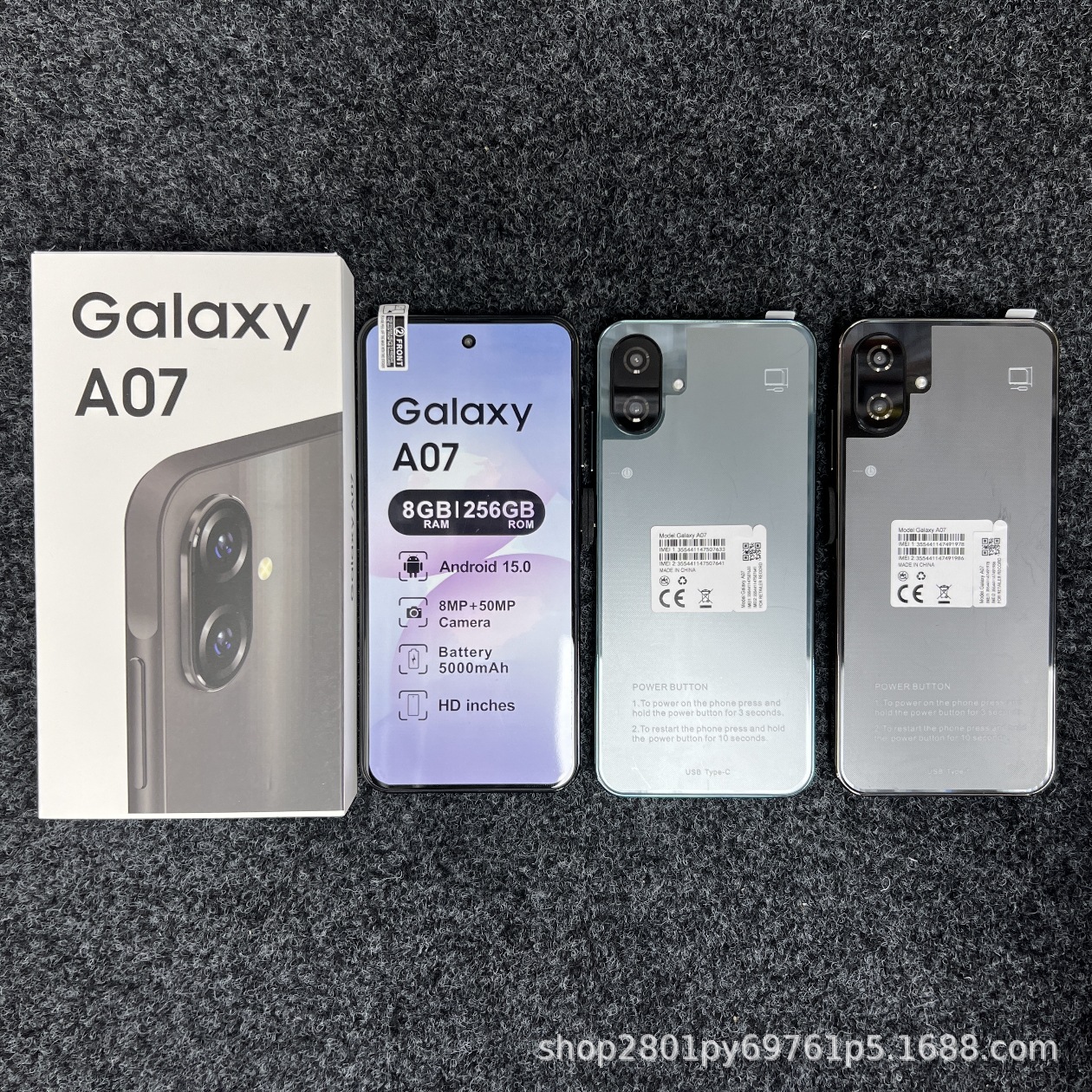 Cross-Border Hot Sell Galaxy A07 5g 256G+8Gb 6.7Inch Foreign Trade Android Smartphone