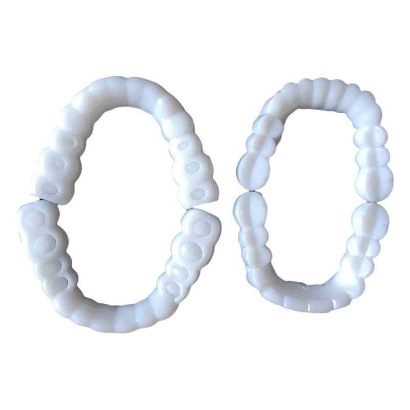 New Upper and Lower Teeth Decoration, Simulated Braces, Silicone Dentures, Props, Fake Teeth, Smile Dentures