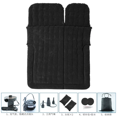 Bed Suv Trunk Inflatable Mattress: Vehicle-mounted inflatable bed - black-universal-for-suv-trunk-manual-air-pump