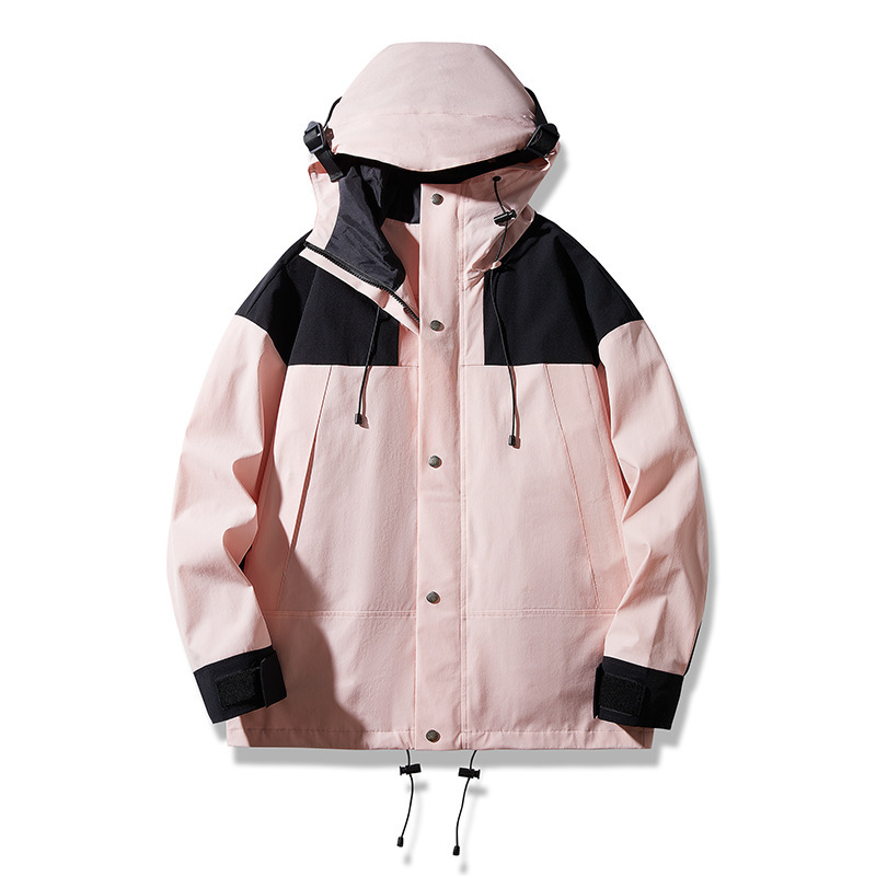 Couple's Outdoor Mountaineering Camping Windproof Casual Sports Jacket Trendy Brand Color Matching Portable Storage Jacket