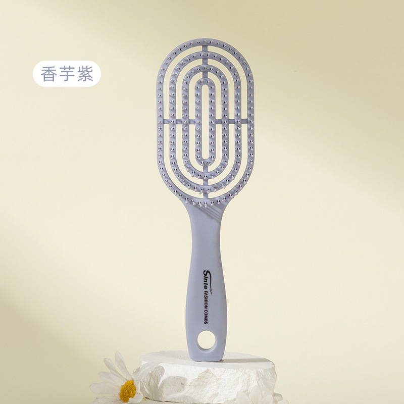 Peine de curva grande del fabricante Peine para el hogar Peine antiestático esponjoso Peine portátil de costillas de alto valor Peine de peinado especial