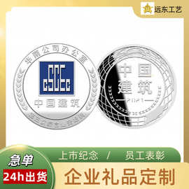 金银币定制999纪念银币企业周年纪念章上市庆典奖章合金国潮