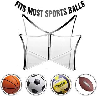 Cross-Border Ball Display Stand Basketball Football Volleyball Stand Transparent Display Base Ball Stand Acrylic Ball Bracket