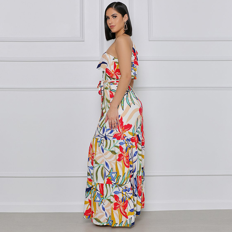 Bohemian long-sleeved floral dress wholesale clothing vendor Nihaostyles NSXHX68123
