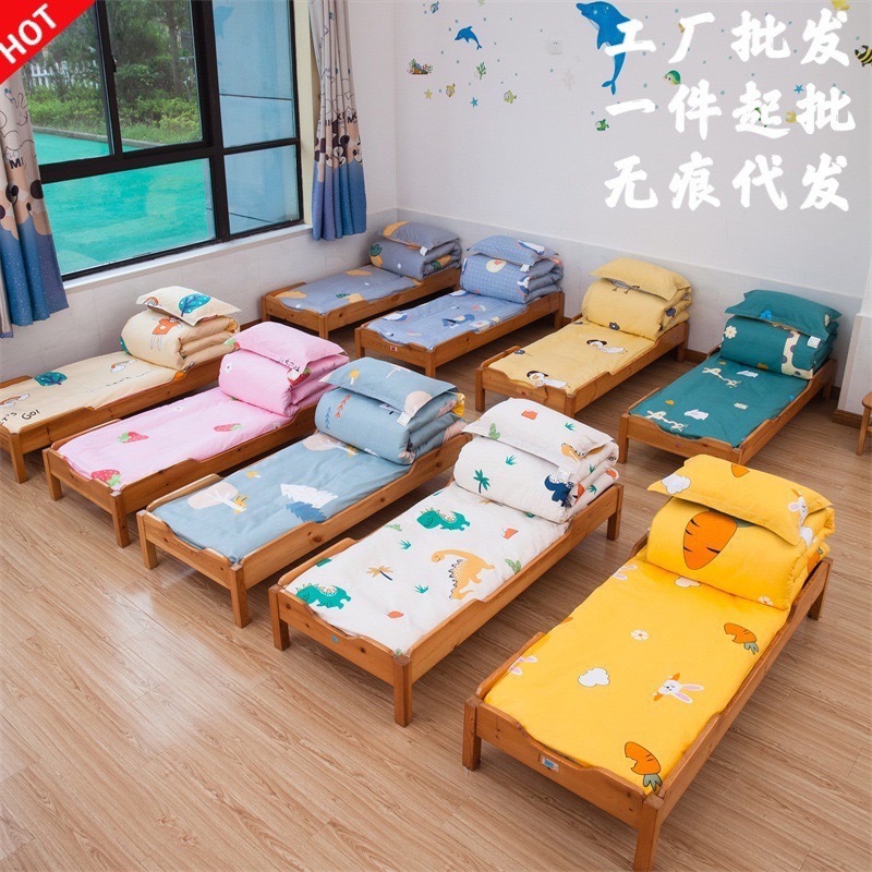 Class A Maternal and Infant Grade Cotton Kindergarten Quilt Three-Piece Set Baby's Nap Cotton Quilt Cover Bedding Six-Piece Set