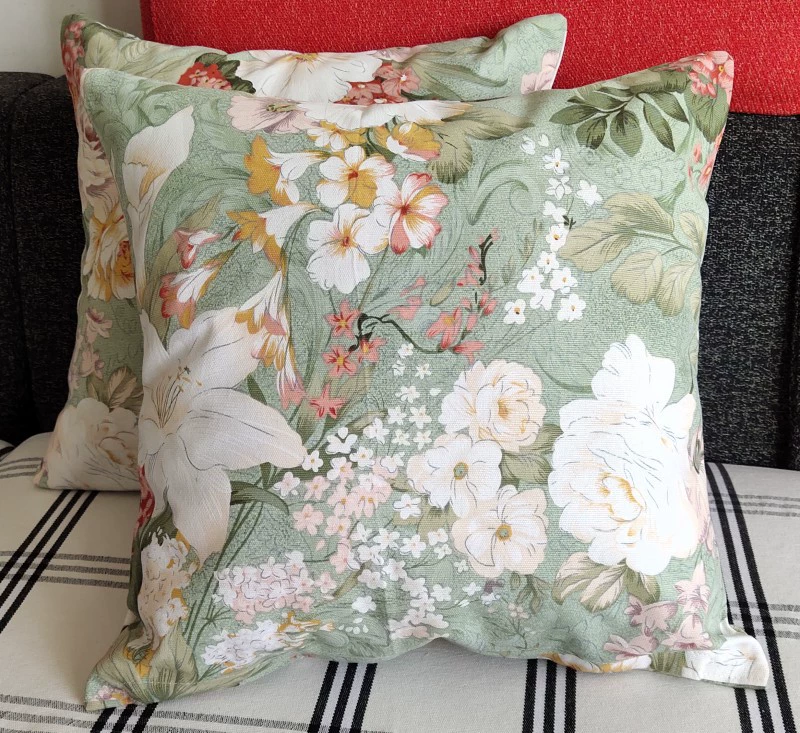 Cotton pillow, pillowcase, square sofa for bed, increased thickness