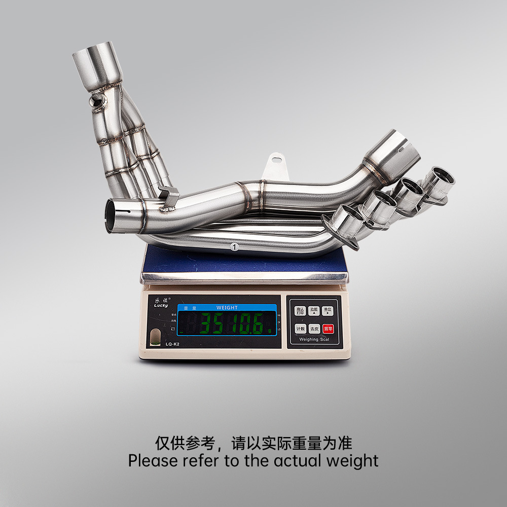 Qianjiang 2026 model Sai 600 680cc stainless steel split front exhaust pipe motorcycle Sai 680 modification