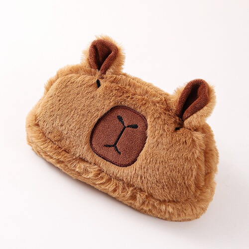 Kapibara Plush Pen Bag Large Capacity Plush Bag Student Stationery Bag Storage Bag Coin Purse Sanrio