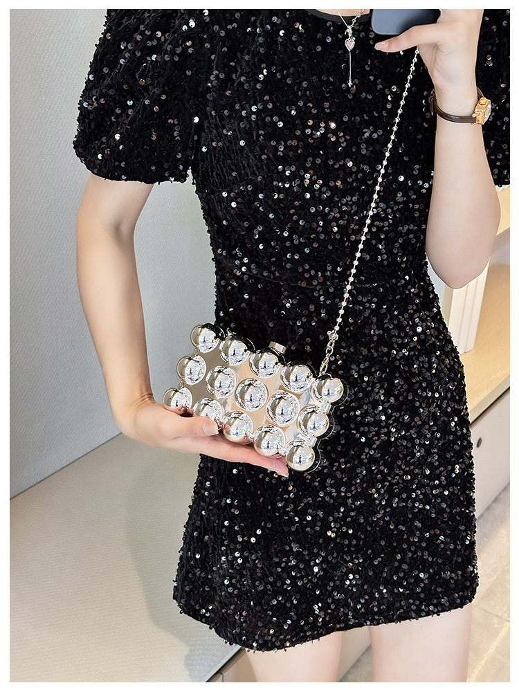 Acrylic bag 2025 New style, European and American cross-border single-shoulder fashionable design women's chain box bag undefined