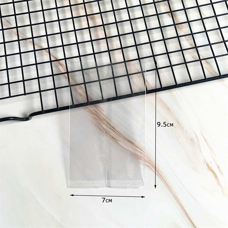 Venta al por mayor bolsa de pastel de Luna transparente sin color impresión embalaje bolsa yema de huevo plástico crujiente nieve bolsa de embalaje 100