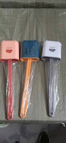 Silicone Toilet Brush Household No-Dead-Angle Wall-Hanging Toilet Cleaning Brush Bathroom Gadget Creative Cleaning Toilet Brush