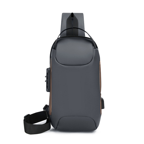 New sporty casual anti-theft functional crossbody bag for commuting, large capacity, unisex small backpack