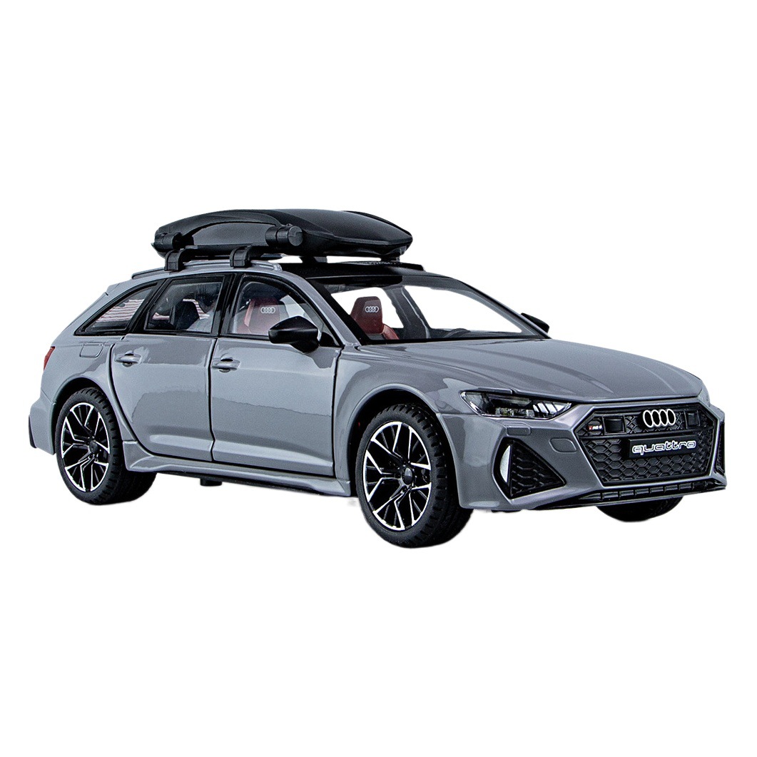 1;24 austriaco RS6 aleación coche modelo Seis Puertas Abiertas Tire hacia atrás con el sonido y la luz transfronteriza caliente nuevos productos