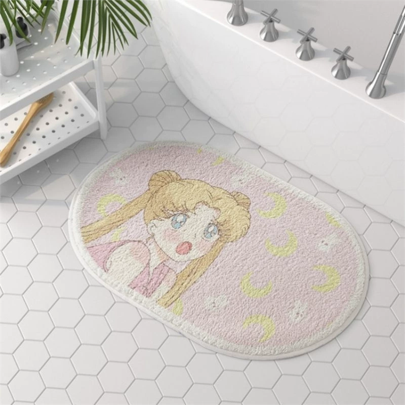 Милый нескользящий коврик для спальни, Sailor Moon