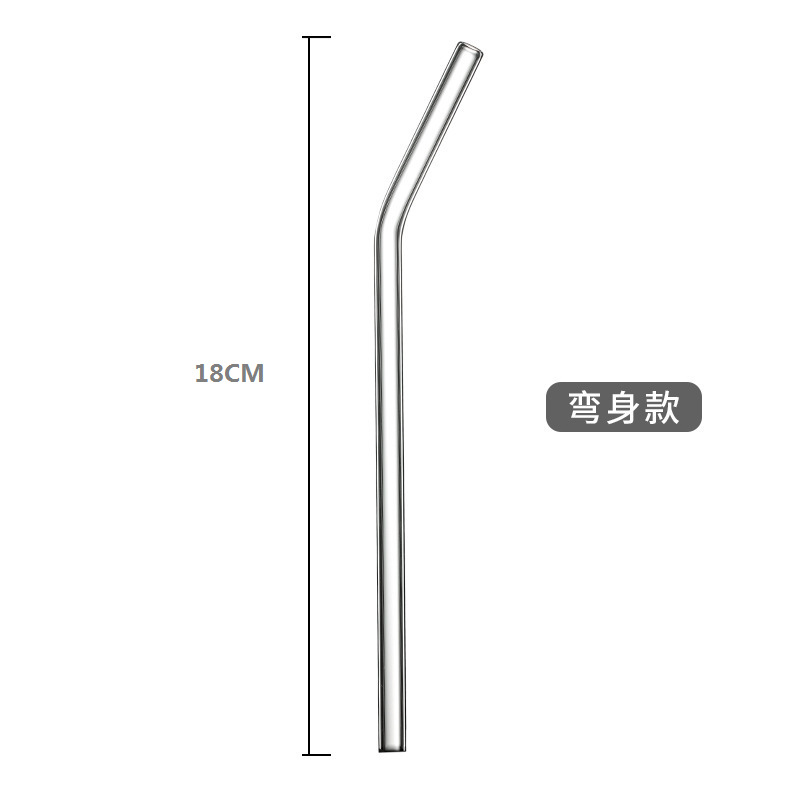 Pipeta de vidrio transparente ins codo de viento jugo de leche pipeta de mezcla simple resistente a altas temperaturas de alta silicona pipeta de vidrio