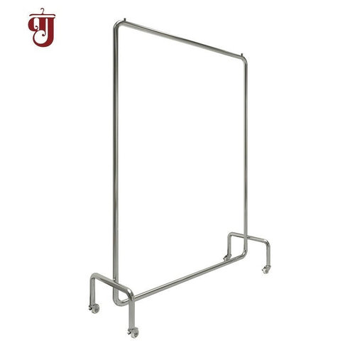 Iron stand for wholesale clothing store, display rack, stainless steel, movable, women's clothing store hanger, dragon gate rack, coat rack