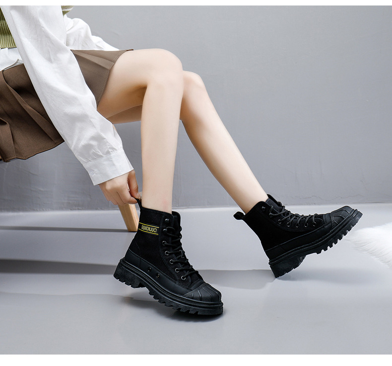 Martin Boots For Women - Comfortable Ankle Boots With Thick Sole_voghion.com