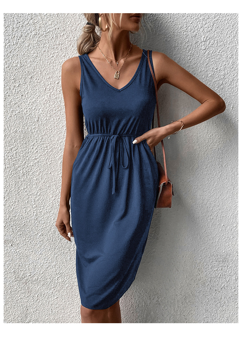 Summer Women Wear Sleeveless Casual Solid Color Dress 25 Summer Women Wear Sleeveless Casual Solid Color Dress