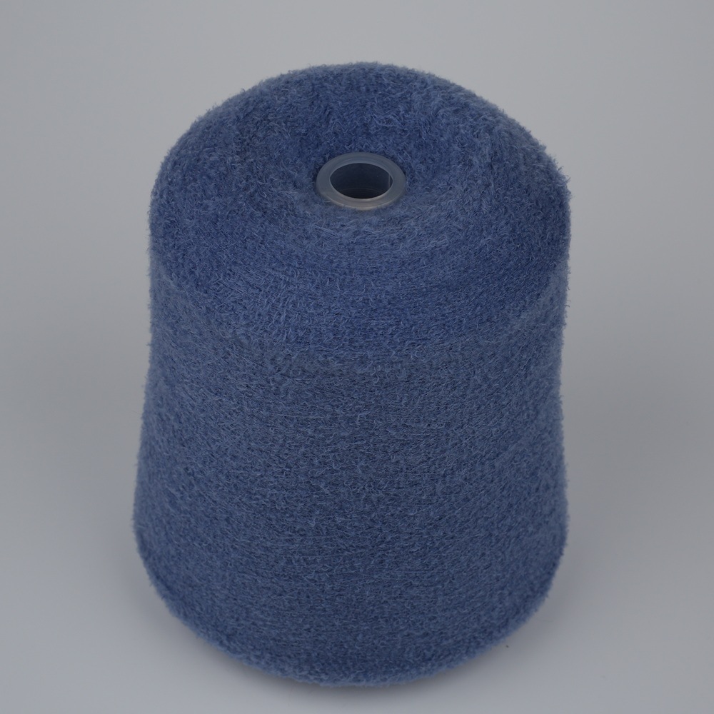 13支尼龙小斜毛 厂家直供小半边绒可机织居家服毛纱小斜毛纱线