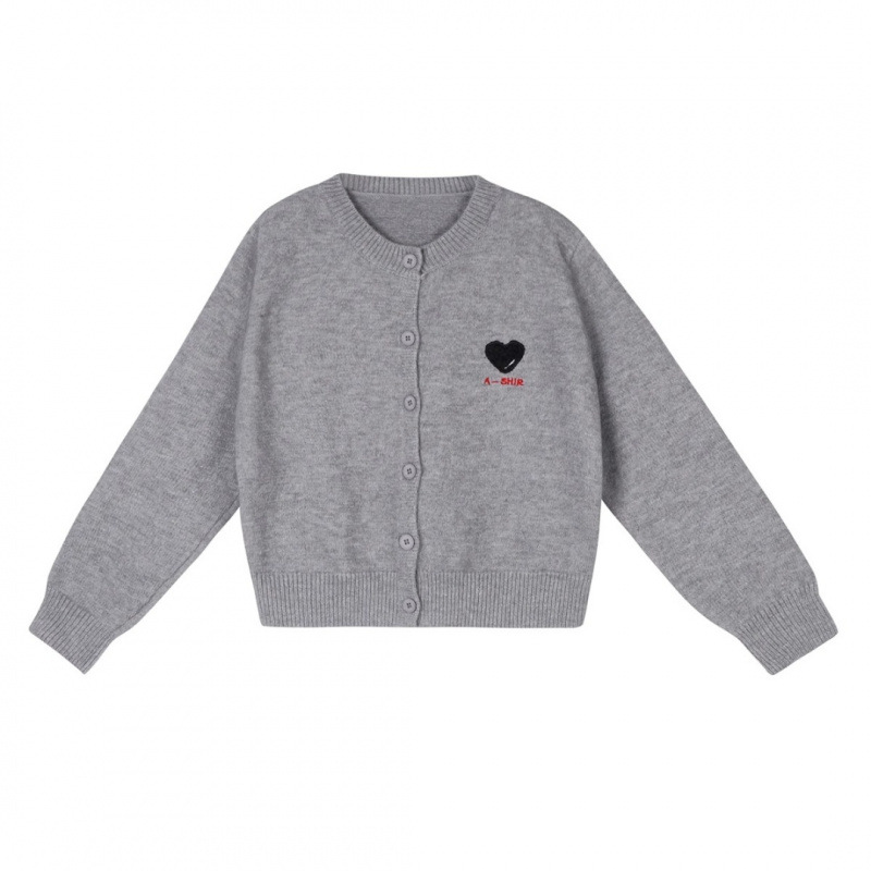 Fanbangbang nicho de diseño de estilo extranjero, amor, bordado, jersey de punto, abrigo, suéter de mujer nuevo image 3