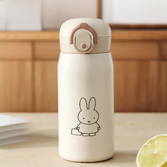 米菲316不鏽鋼保溫杯高顏值女學生便攜直飲杯簡約可愛兒童水杯子