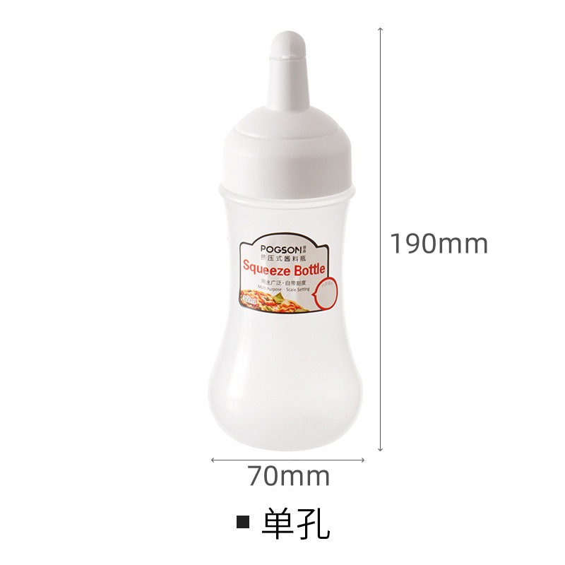 サラダソースはプラスチックの小さい壺を搾ることができます。