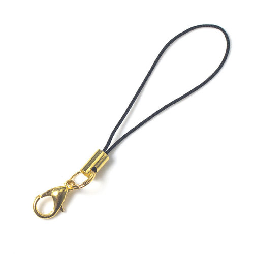 diy jewelry gold-plated lobster clasp mobile phone rope gold color lanyard handmade pendant accessories lanyard wholesale manufacturer