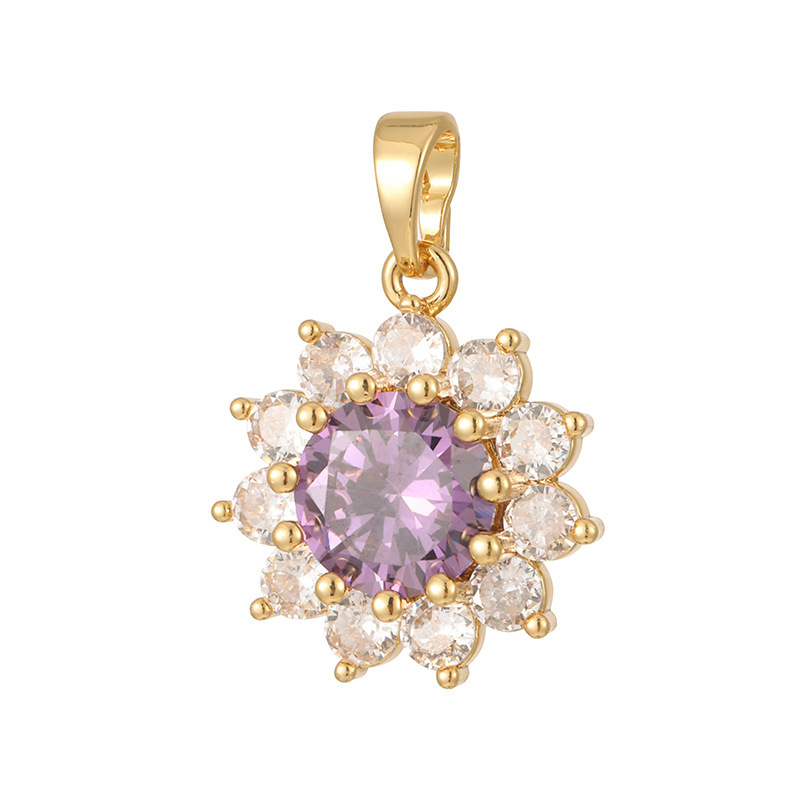 Joyas transfronterizas colgante de rubí esmeralda ligero de lujo accesorios de acero de titanio collar no decolor cadena clavícula