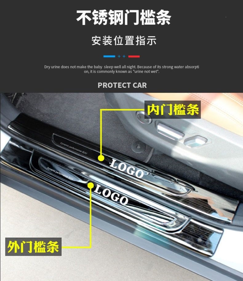 17-25 HaoYing CRV door sill strips, welcome pedals, foot pedals, rear bumper trim strips, stainless steel trunk guard