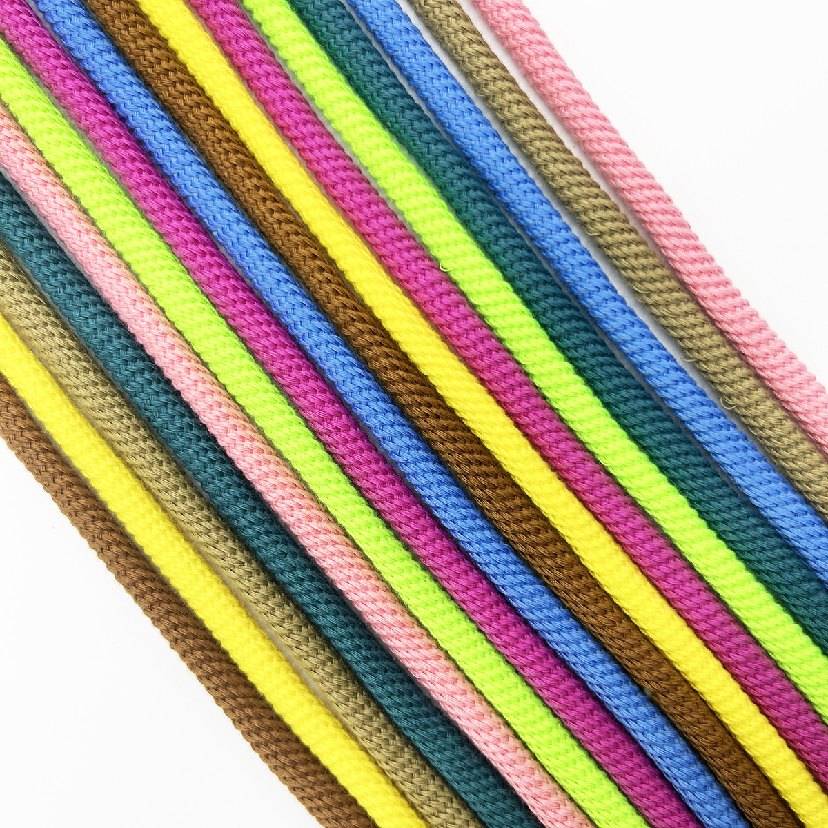 120 color 5mm poliéster de color núcleo de rosca grueso unidireccional redondo cordón de zapatos casuales adaptar zapatos de entrenamiento