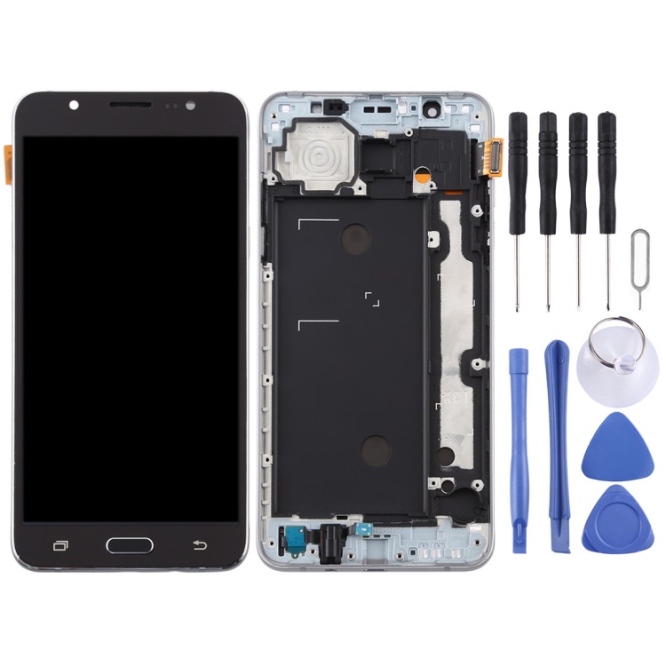 Aplicable a Samsung para Galaxy J7 / J710F TFT material LCD touch assembly con marco