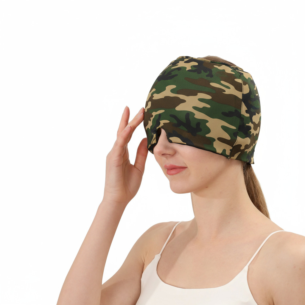 Compresa de hielo para la cabeza, especialmente diseñada para nuevos productos, compresa caliente para masaje de cabeza, máscara para ojos, compresa fría elástica para dormir, producto de venta caliente transfronterizo