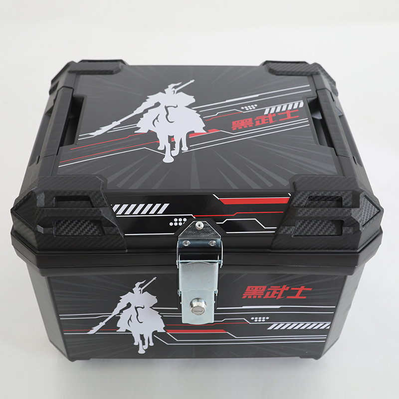 Electric Vehicle Storage Box, Motorcycle Tail Box, Large Capacity, Thickened and Durable, Large Size 47L, Storage for Electric Scooter Trunk