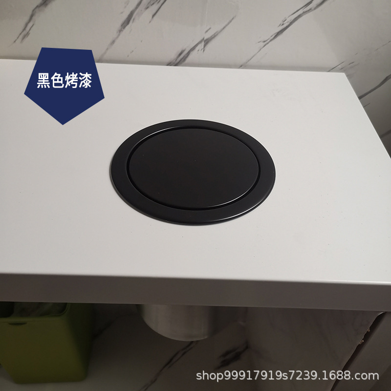 Titanium gold rose gold Bronze embedded trash can cover embedded concealed trash can embedded cover
