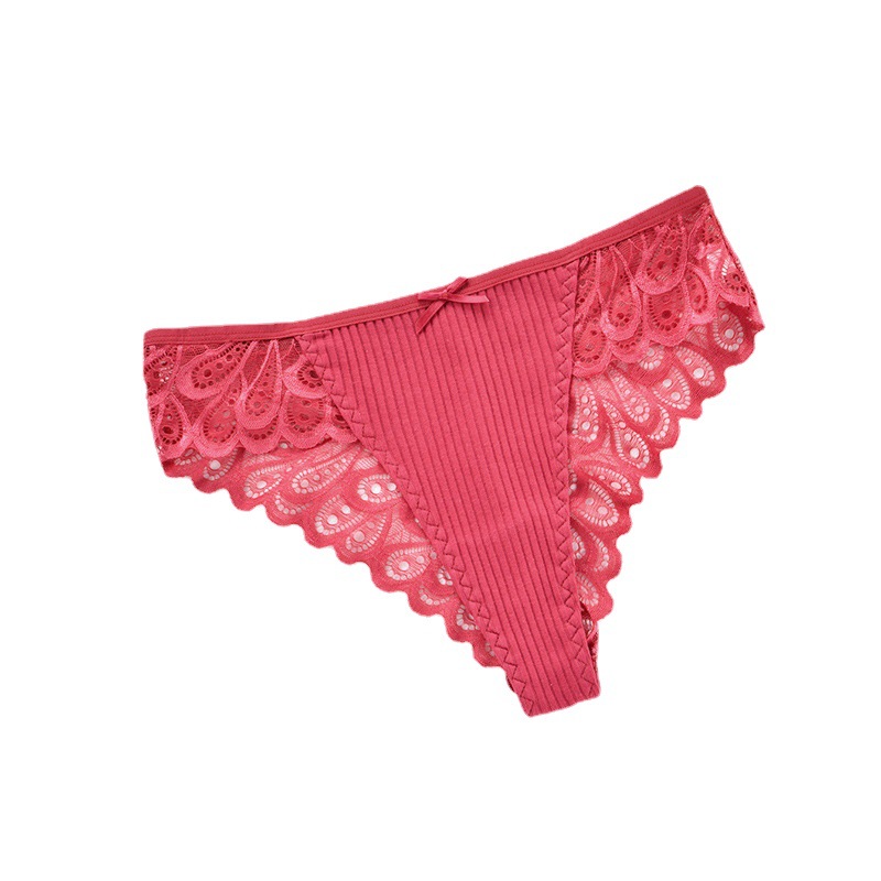 Lace Thong Women's Mid-waist Traceless Sexy Lace Transparent Women's Underwear Lightweight Breathable Comfortable Underwear for Women