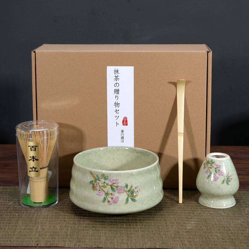 Matcha tazón té taza Matcha cepillo cien Benli taza de té Té juego de té Dinastía Song juego de té Matcha herramienta traje caja de regalo japonés