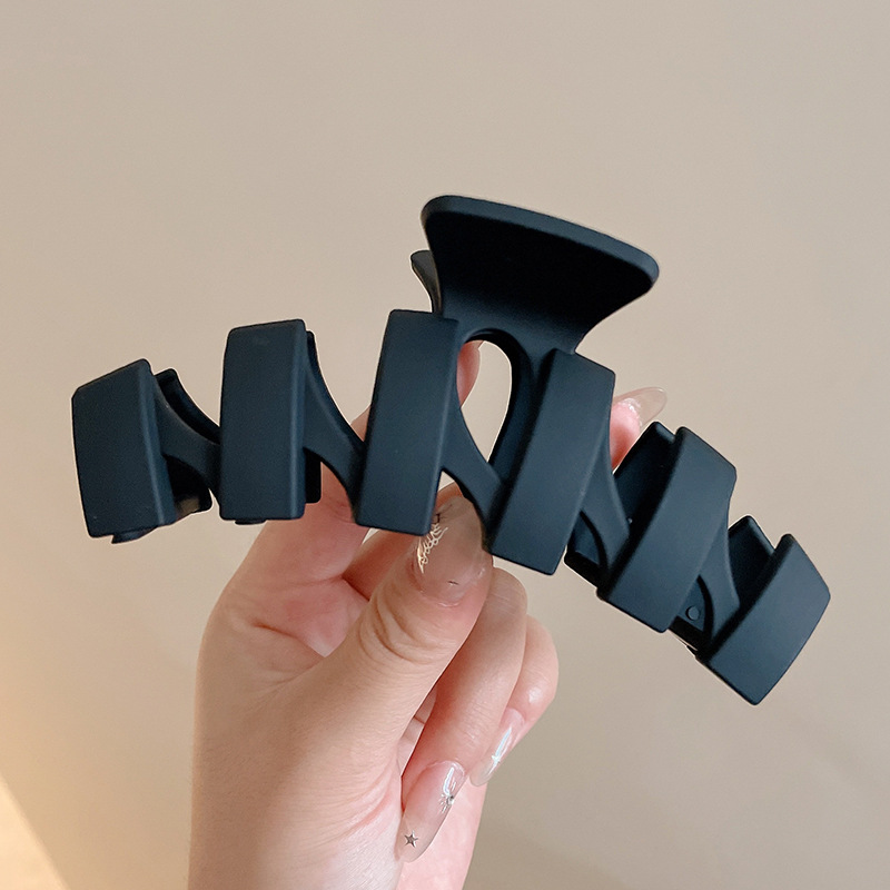 Gran clip de tiburón esmerilado acrílico simple horquilla tocado volumen gran horquilla de alto grado accesorios para el cabello al por mayor