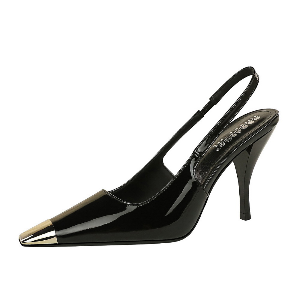 Women's Stiletto Pumps Square Toe High Heels Shallow Cutout Party_voghion.com