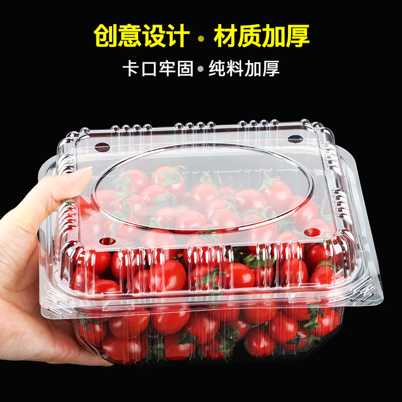 卸売り使い捨て透明果物包装箱は、抗圧PET果切箱の超専用スイカ包装箱を厚くする|undefined