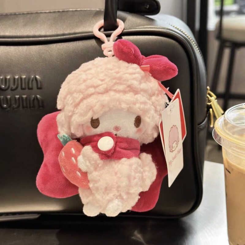 本物のピアノ子羊コアラセット高価値バッグペンダントキーホルダーかわいいぬいぐるみペンダント|undefined